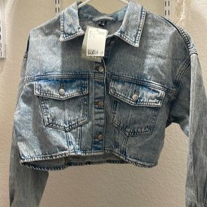 CROPPED H&M DIVIDED JEAN JACKET